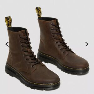 Dr. Martens Brown Leather Lace-Up Boots